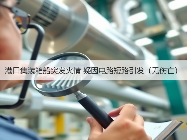 港口集装箱船突发火情 疑因电路短路引发(无伤亡)(图1) 港口集装箱船突发火情 疑因电路短路引发(无伤亡)(图1)