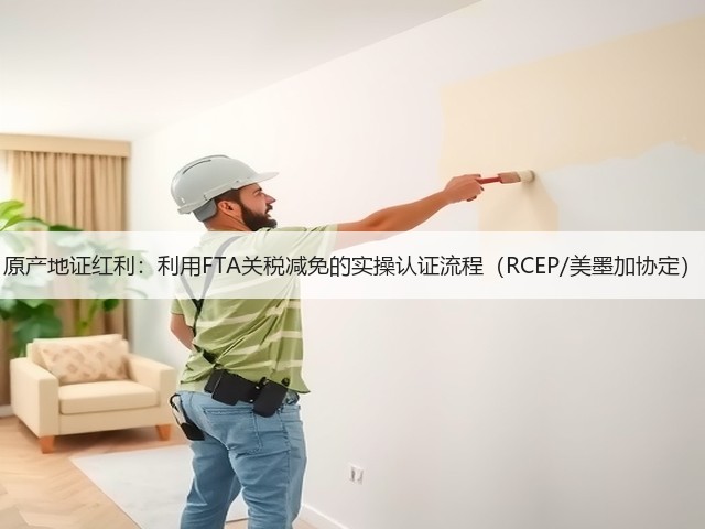 原产地证红利:利用FTA关税减免的实操认证流程(RCEP/美墨加协定)(图1) 原产地证红利:利用FTA关税减免的实操认证流程(RCEP/美墨加协定)(图1)