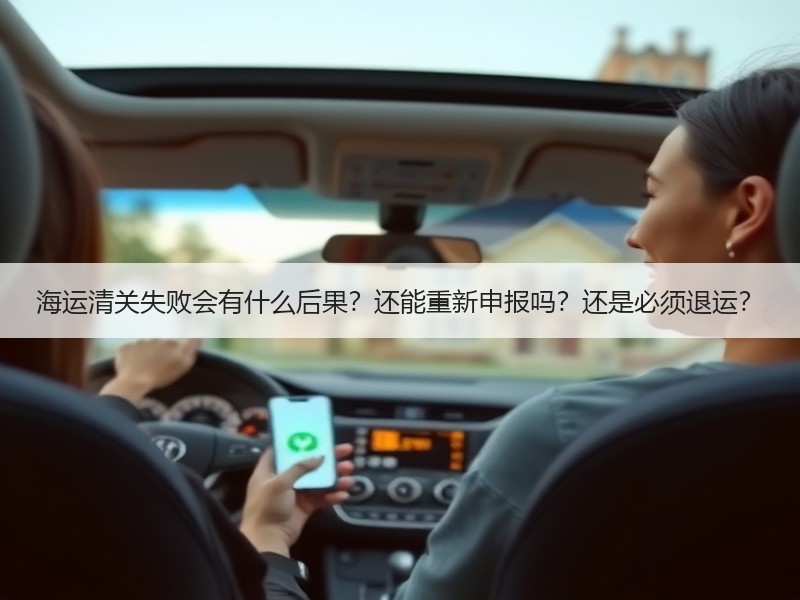 海运清关失败会有什么后果？还能重新申报吗？还是必须退运？