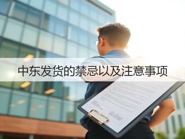 中东发货的禁忌以及注意事项(图1) 中东发货的禁忌以及注意事项(图1)
