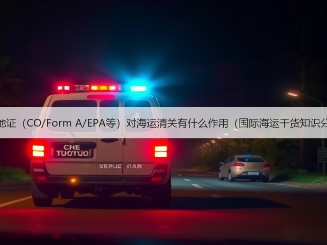 原产地证(CO/Form A/EPA等)对海运清关有什么作用(国际海运干货知识分享)(图2) 原产地证(CO/Form A/EPA等)对海运清关有什么作用(国际海运干货知识分享)(图2)