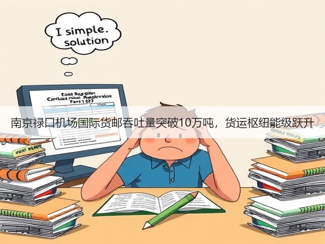 南京禄口机场国际货邮吞吐量突破10万吨，货运枢纽能级跃升(图1)