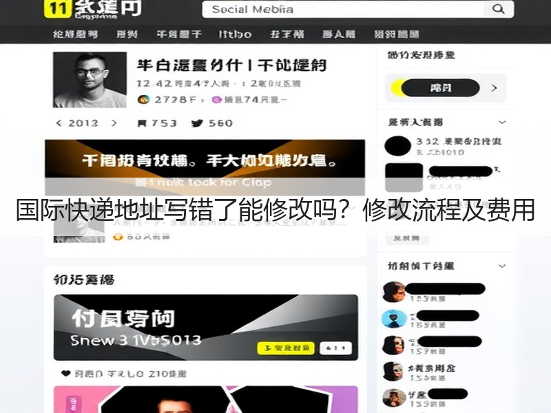 国际快递地址写错了能修改吗？修改流程及费用