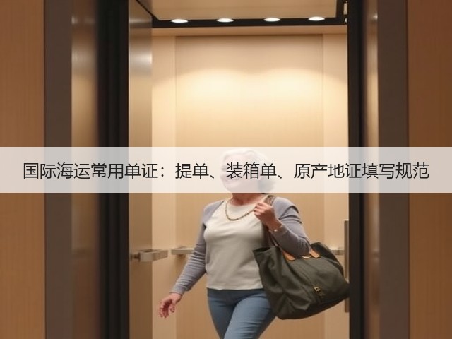 国际海运常用单证：提单、装箱单、原产地证填写规范(图1)