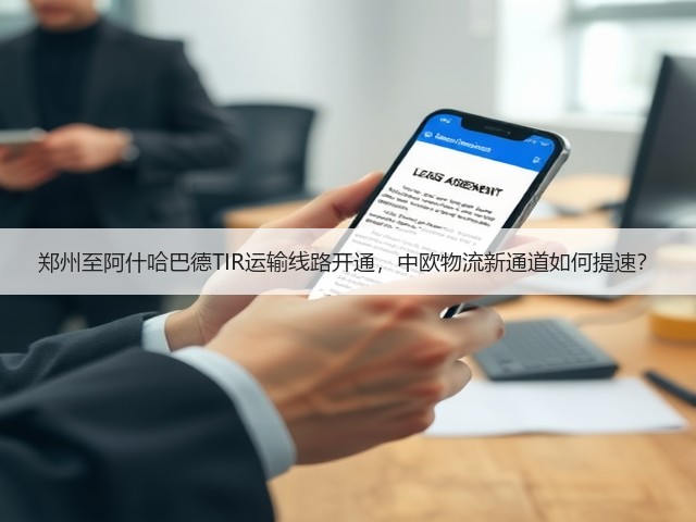 郑州至阿什哈巴德TIR运输线路开通,中欧物流新通道如何提速?(图1) 郑州至阿什哈巴德TIR运输线路开通,中欧物流新通道如何提速?(图1)