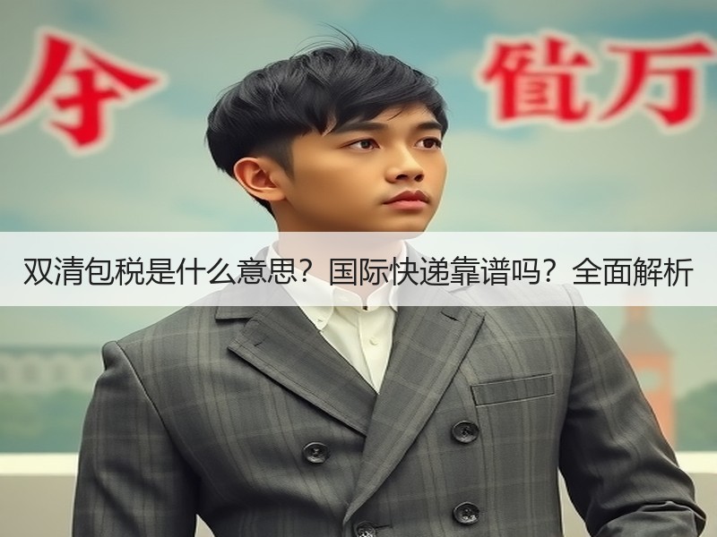 双清包税是什么意思？国际快递靠谱吗？全面解析