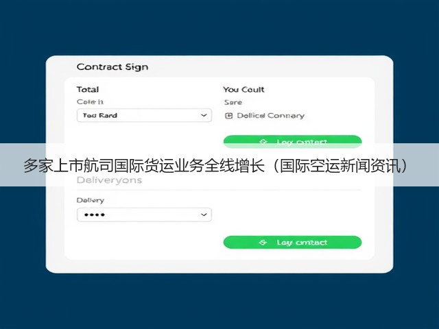 多家上市航司国际货运业务全线增长（国际空运新闻资讯）(图2)