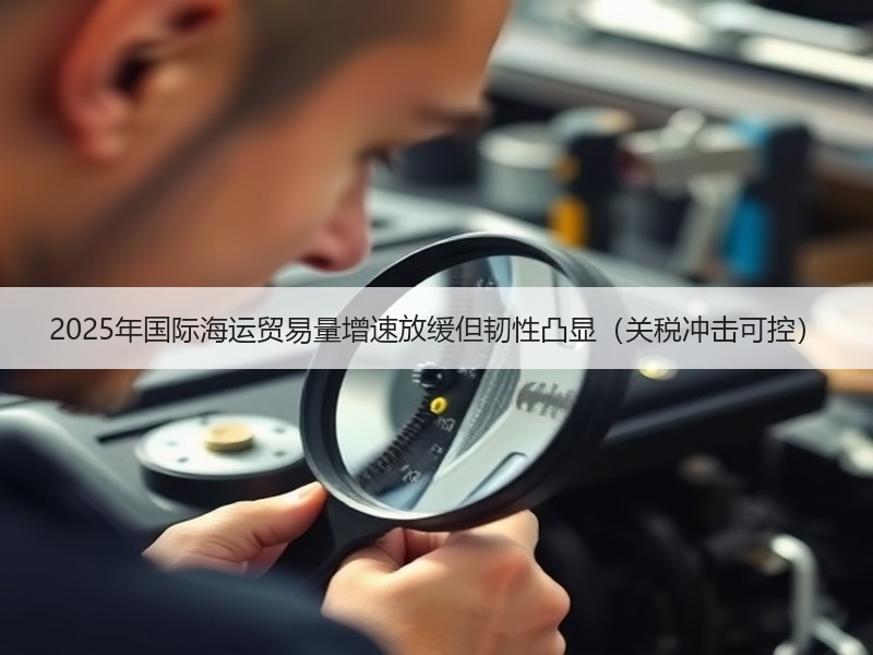 2025年国际海运贸易量增速放缓但韧性凸显(关税冲击可控) 2025年国际海运贸易量增速放缓但韧性凸显(关税冲击可控)