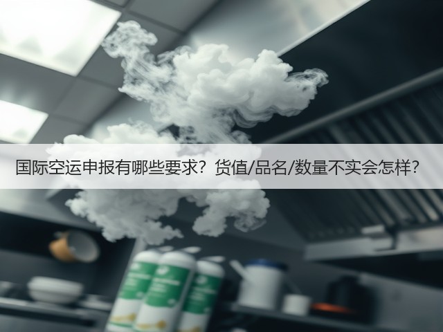 国际空运申报有哪些要求？货值/品名/数量不实会怎样？(图3)