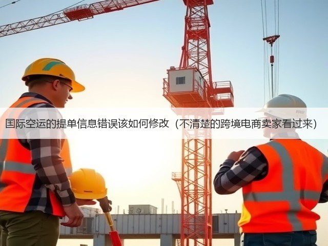 国际空运的提单信息错误该如何修改(不清楚的跨境电商卖家看过来)(图1) 国际空运的提单信息错误该如何修改(不清楚的跨境电商卖家看过来)(图1)