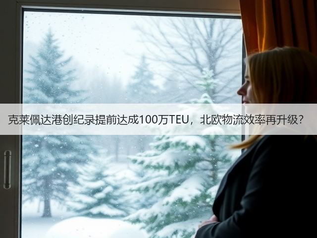 克莱佩达港创纪录提前达成100万TEU,北欧物流效率再升级?(图2) 克莱佩达港创纪录提前达成100万TEU,北欧物流效率再升级?(图2)