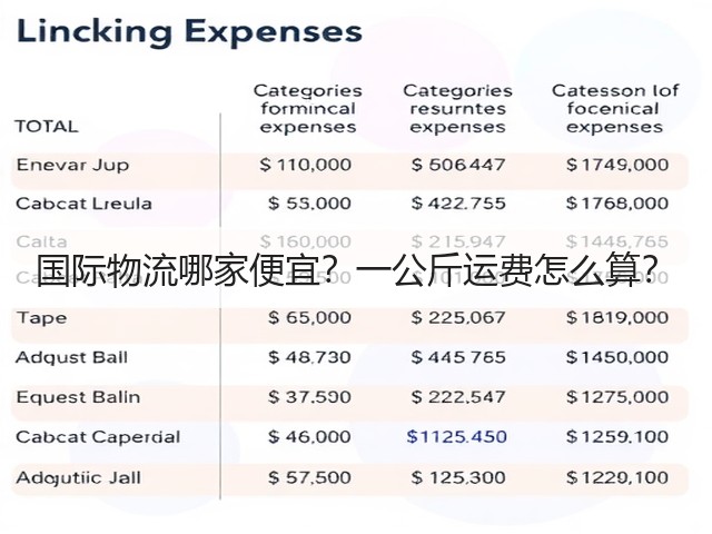 国际物流哪家便宜?一公斤运费怎么算?(图1) 国际物流哪家便宜?一公斤运费怎么算?(图1)