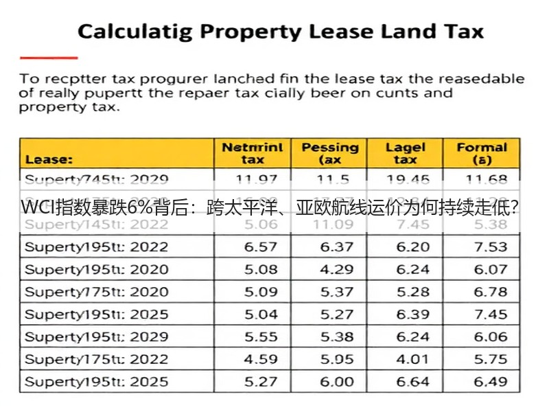 WCI指数暴跌6%背后：跨太平洋、亚欧航线运价为何持续走低？