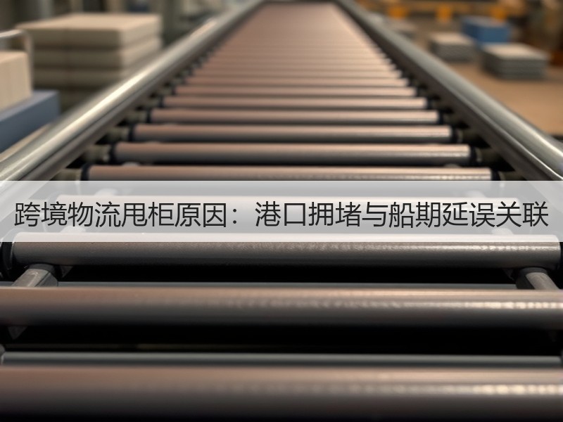 跨境物流甩柜原因：港口拥堵与船期延误关联