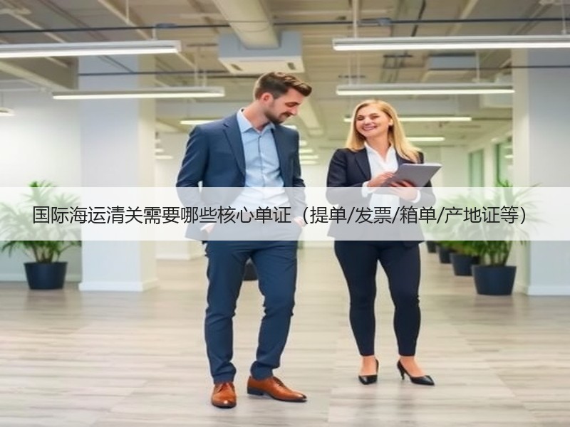 国际海运清关需要哪些核心单证（提单/发票/箱单/产地证等）