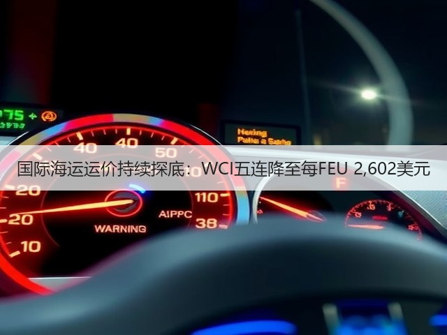 国际海运运价持续探底：WCI五连降至每FEU 2,602美元(图2)