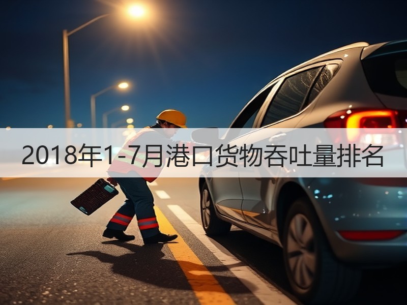 2018年1-7月港口货物吞吐量排名
