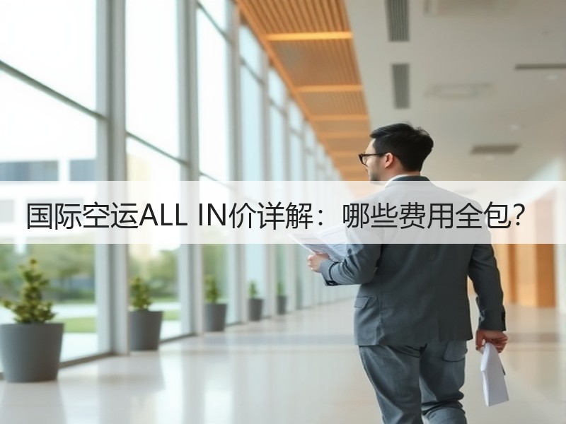 国际空运ALL IN价详解:哪些费用全包? 国际空运ALL IN价详解:哪些费用全包?