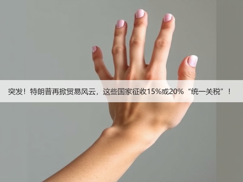 突发!特朗普再掀贸易风云,这些国家征收15%或20%“统一关税”! 突发!特朗普再掀贸易风云,这些国家征收15%或20%“统一关税”!