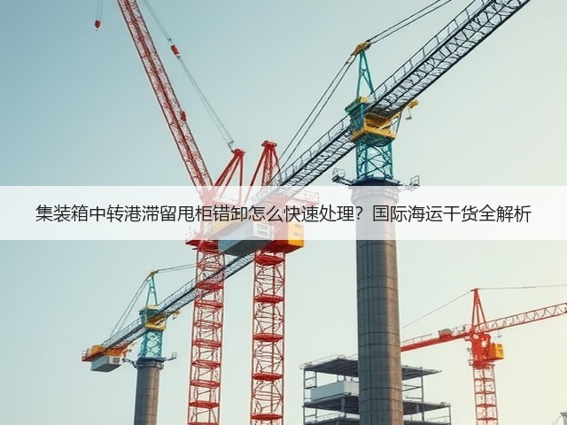 集装箱中转港滞留甩柜错卸怎么快速处理?国际海运干货全解析(图2) 集装箱中转港滞留甩柜错卸怎么快速处理?国际海运干货全解析(图2)