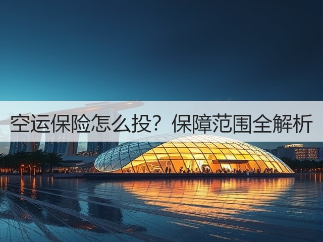 空运保险怎么投?保障范围全解析(图1) 空运保险怎么投?保障范围全解析(图1)