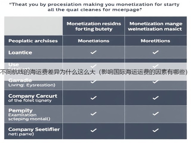 不同航线的海运费差异为什么这么大（影响国际海运运费的因素有哪些）(图3)
