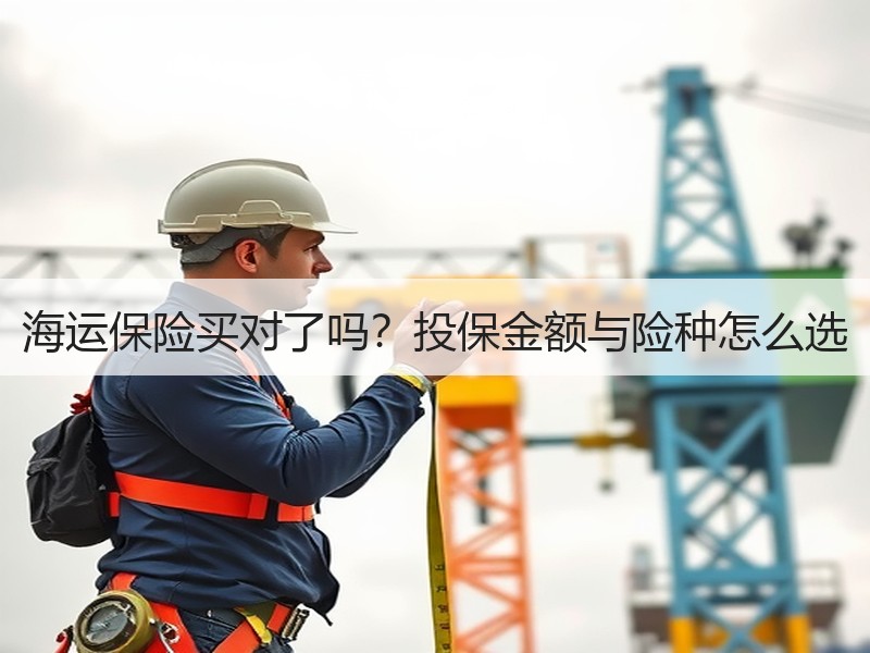 海运保险买对了吗？投保金额与险种怎么选