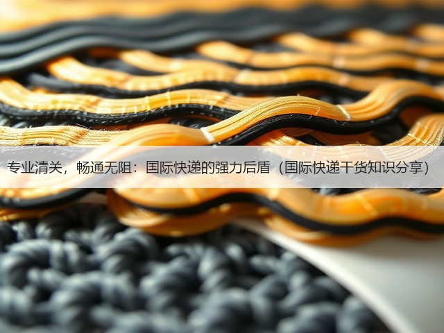 专业清关，畅通无阻：国际快递的强力后盾（国际快递干货知识分享）(图1)