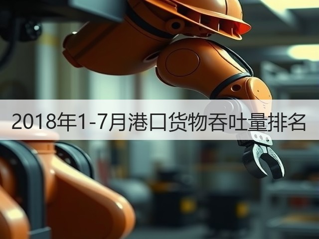 2018年1-7月港口货物吞吐量排名(图3)