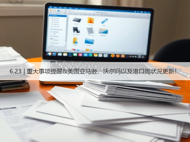 6.23 | 重大事项提醒&美国亚马逊、沃尔玛以及港口周状况更新!(图3) 6.23 | 重大事项提醒&美国亚马逊、沃尔玛以及港口周状况更新!(图3)