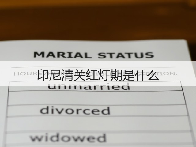 印尼清关红灯期是什么(图1) 印尼清关红灯期是什么(图1)