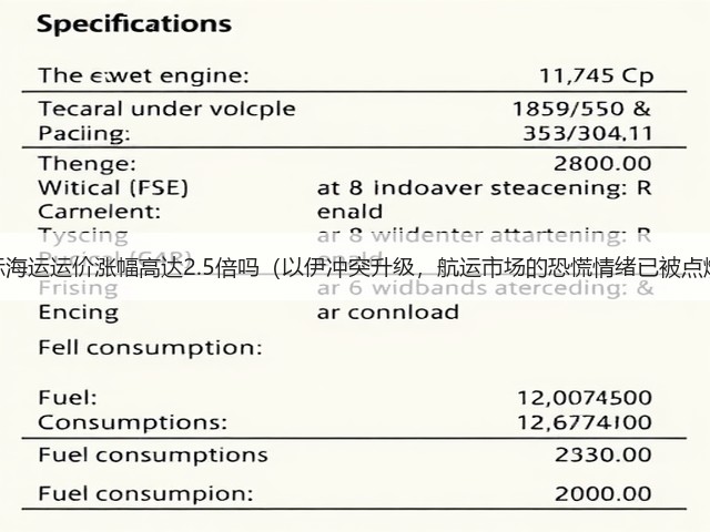 国际海运运价涨幅高达2.5倍吗(以伊冲突升级,航运市场的恐慌情绪已被点燃)(图1) 国际海运运价涨幅高达2.5倍吗(以伊冲突升级,航运市场的恐慌情绪已被点燃)(图1)