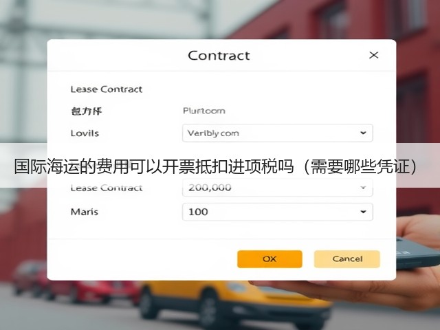 国际海运的费用可以开票抵扣进项税吗（需要哪些凭证）(图1)