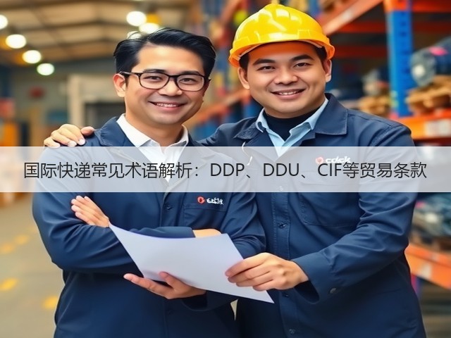 国际快递常见术语解析:DDP、DDU、CIF等贸易条款(图2) 国际快递常见术语解析:DDP、DDU、CIF等贸易条款(图2)
