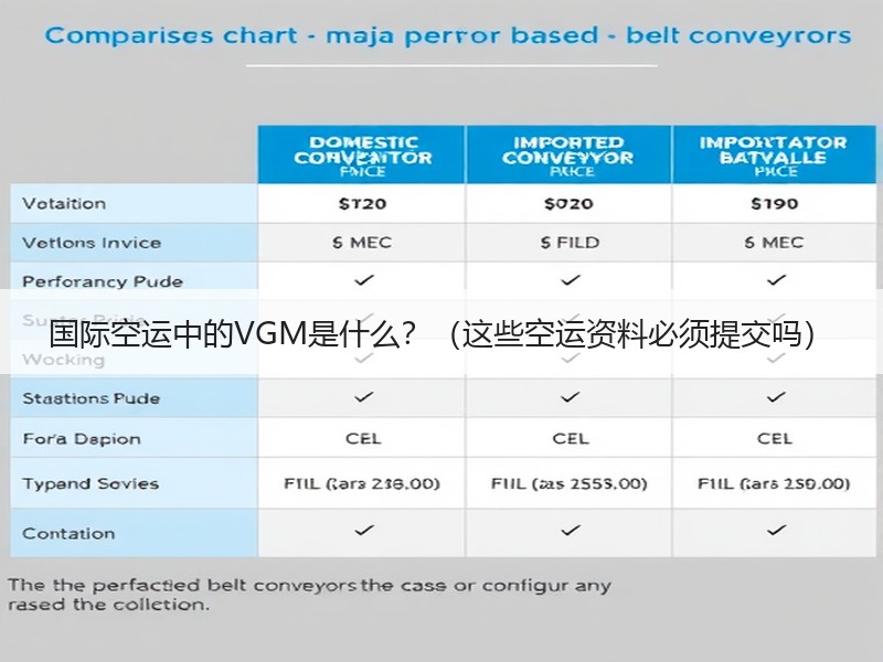 国际空运中的VGM是什么？（这些空运资料必须提交吗）