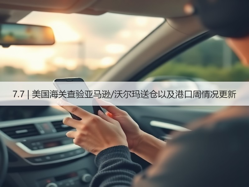 7.7 | 美国海关查验亚马逊/沃尔玛送仓以及港口周情况更新 7.7 | 美国海关查验亚马逊/沃尔玛送仓以及港口周情况更新