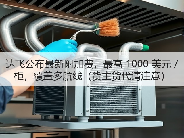 达飞公布最新附加费，最高 1000 美元 / 柜，覆盖多航线（货主货代请注意）(图1)