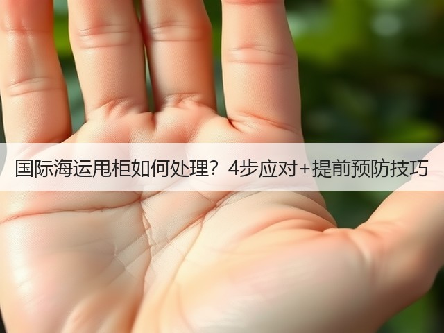 国际海运甩柜如何处理?4步应对+提前预防技巧(图1) 国际海运甩柜如何处理?4步应对+提前预防技巧(图1)