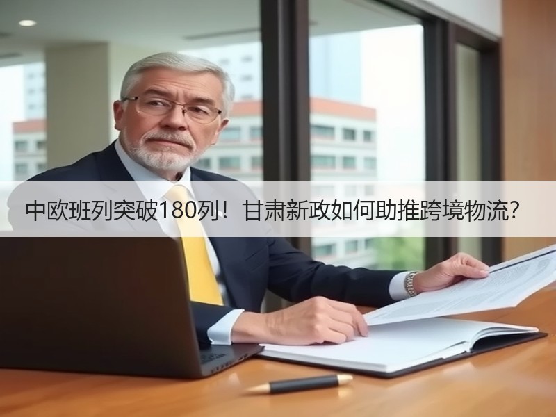 中欧班列突破180列！甘肃新政如何助推跨境物流？