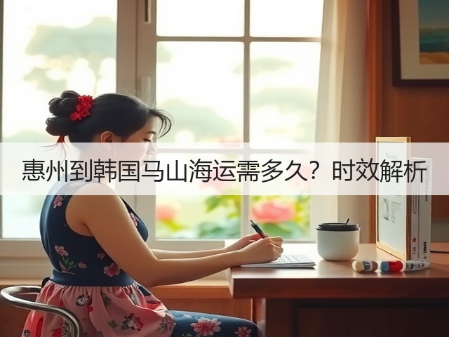 惠州到韩国马山海运需多久?时效解析(图1) 惠州到韩国马山海运需多久?时效解析(图1)