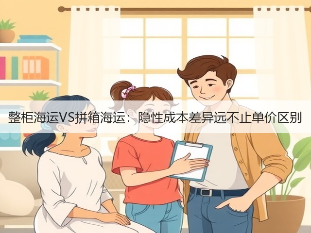 整柜海运VS拼箱海运:隐性成本差异远不止单价区别(图1) 整柜海运VS拼箱海运:隐性成本差异远不止单价区别(图1)