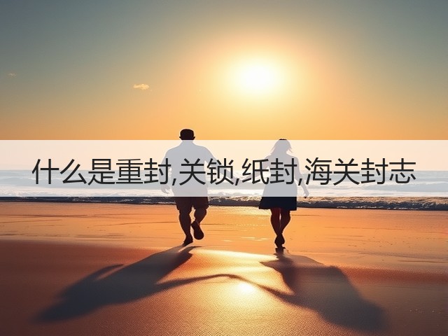 什么是重封,关锁,纸封,海关封志(图2) 什么是重封,关锁,纸封,海关封志(图2)