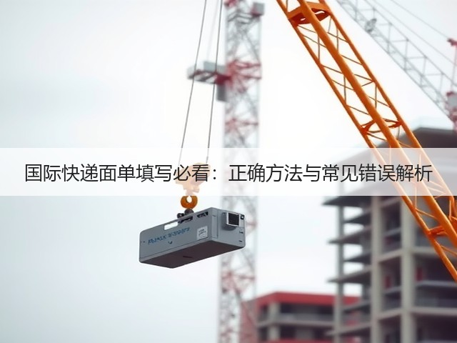 国际快递面单填写必看:正确方法与常见错误解析(图2) 国际快递面单填写必看:正确方法与常见错误解析(图2)