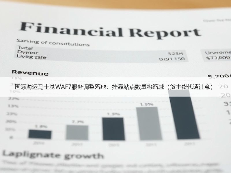 国际海运马士基WAF7服务调整落地：挂靠站点数量将缩减（货主货代请注意）