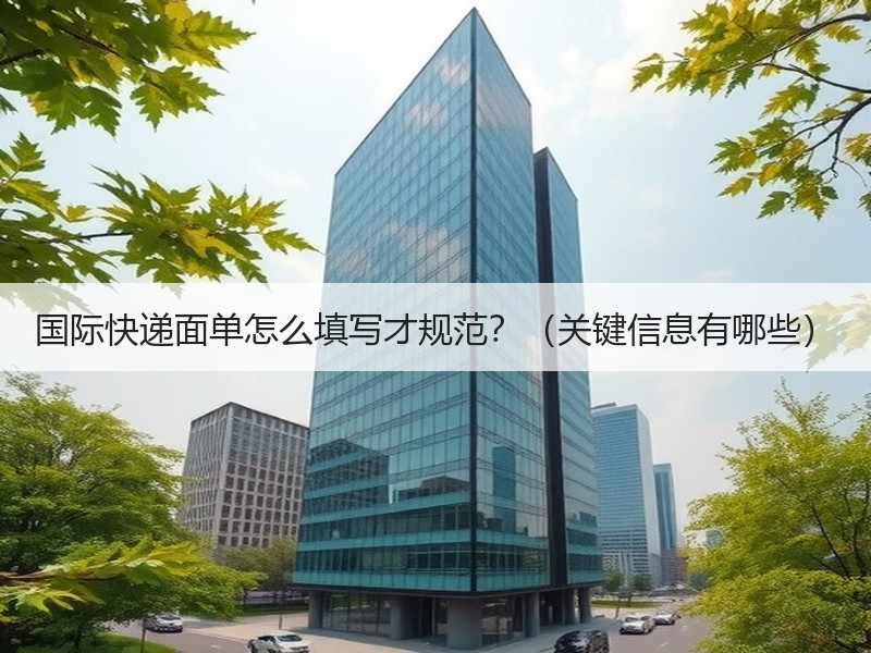 国际快递面单怎么填写才规范?(关键信息有哪些) 国际快递面单怎么填写才规范?(关键信息有哪些)
