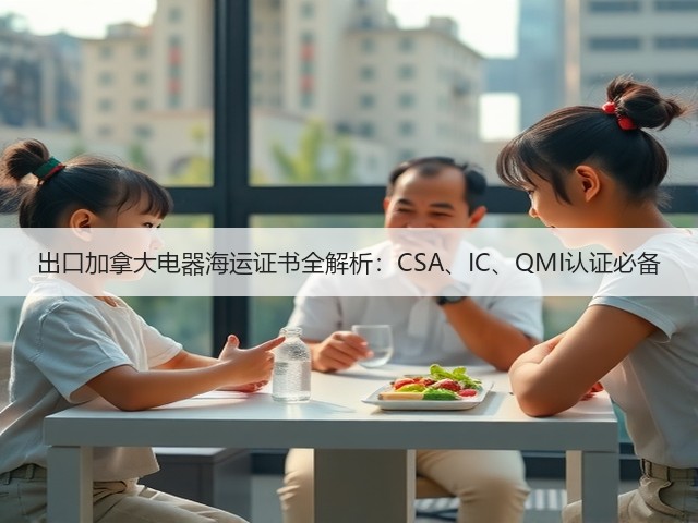 出口加拿大电器海运证书全解析:CSA、IC、QMI认证必备(图1) 出口加拿大电器海运证书全解析:CSA、IC、QMI认证必备(图1)
