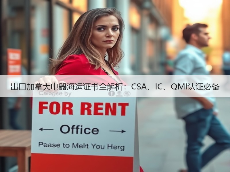 出口加拿大电器海运证书全解析:CSA、IC、QMI认证必备 出口加拿大电器海运证书全解析:CSA、IC、QMI认证必备