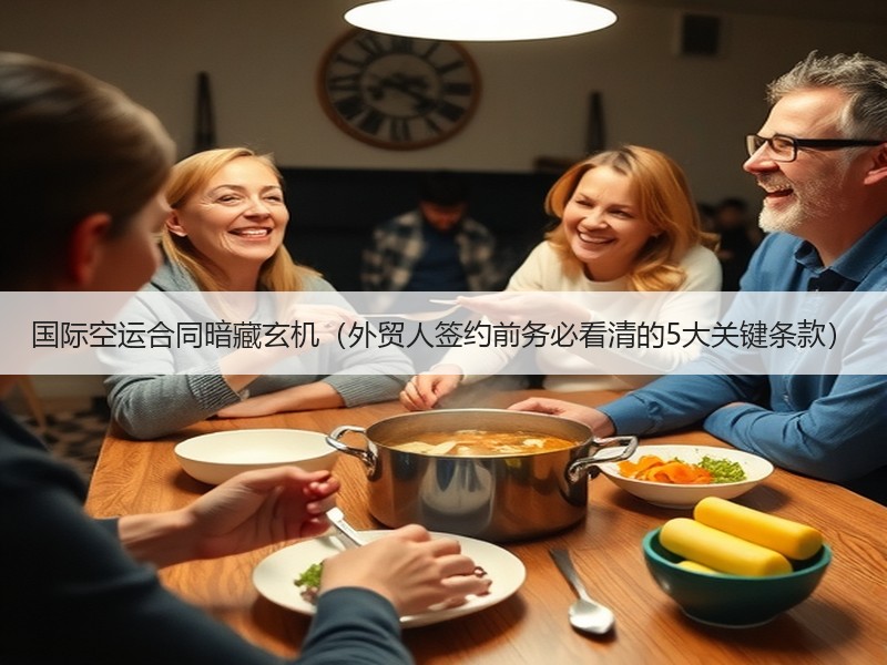 国际空运合同暗藏玄机(外贸人签约前务必看清的5大关键条款) 国际空运合同暗藏玄机(外贸人签约前务必看清的5大关键条款)