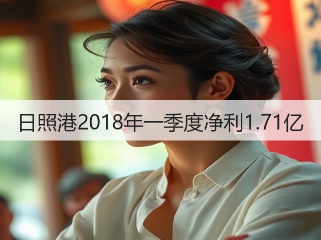 日照港2018年一季度净利1.71亿(图1)