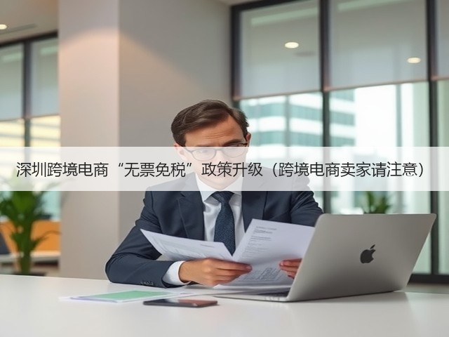 深圳跨境电商“无票免税”政策升级(跨境电商卖家请注意)(图2) 深圳跨境电商“无票免税”政策升级(跨境电商卖家请注意)(图2)